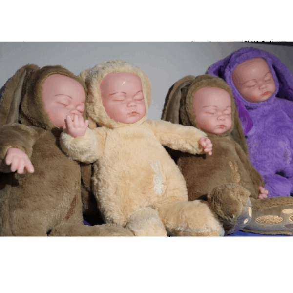 BestToys Doll Sleeping doll with bunny ears