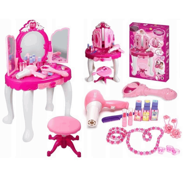 BestToys Toilet sets Children's dressing table with stool and mirror model 5