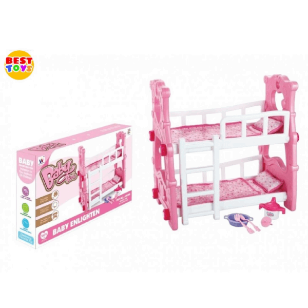 BestToys Комплекты кукл Кровать для куклы, 2 яруса