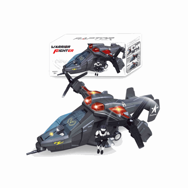 BestToys Light and sound toys Airplane Warrior fighter