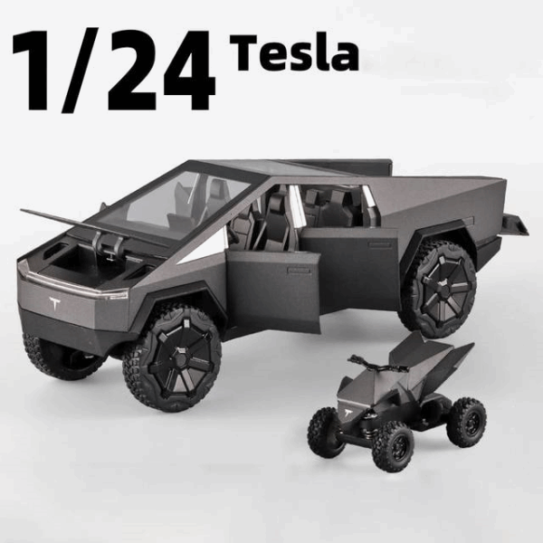 BestToys Collection cars AH-847 Մետաղյա մեքենա մարտկոցով 8հ Tesla Truck 1:24 CZ146A