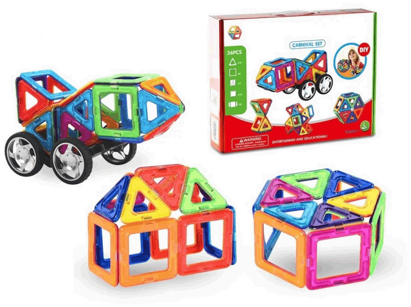 BestToys Magnetic constructors 1336 Մագնիսական կոնստրուկտոր ՝ 36 դետալ