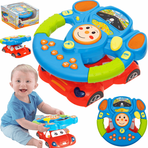 BestToys Light and sound toys Audio car-steering wheel