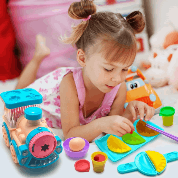 BestToys Plasticines and pottery workshops Plasticine-grinding train merry-go-round train