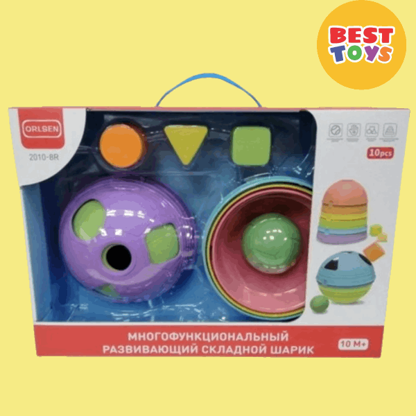 BestToys Փոքրիկների խաղալիքներ Montessori տեսակավորվող տրամաբանական բուրգ