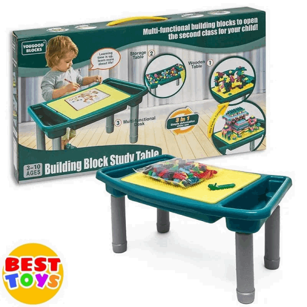 BestToys Tables for Lego Multifunctional table 3 in 1 m2